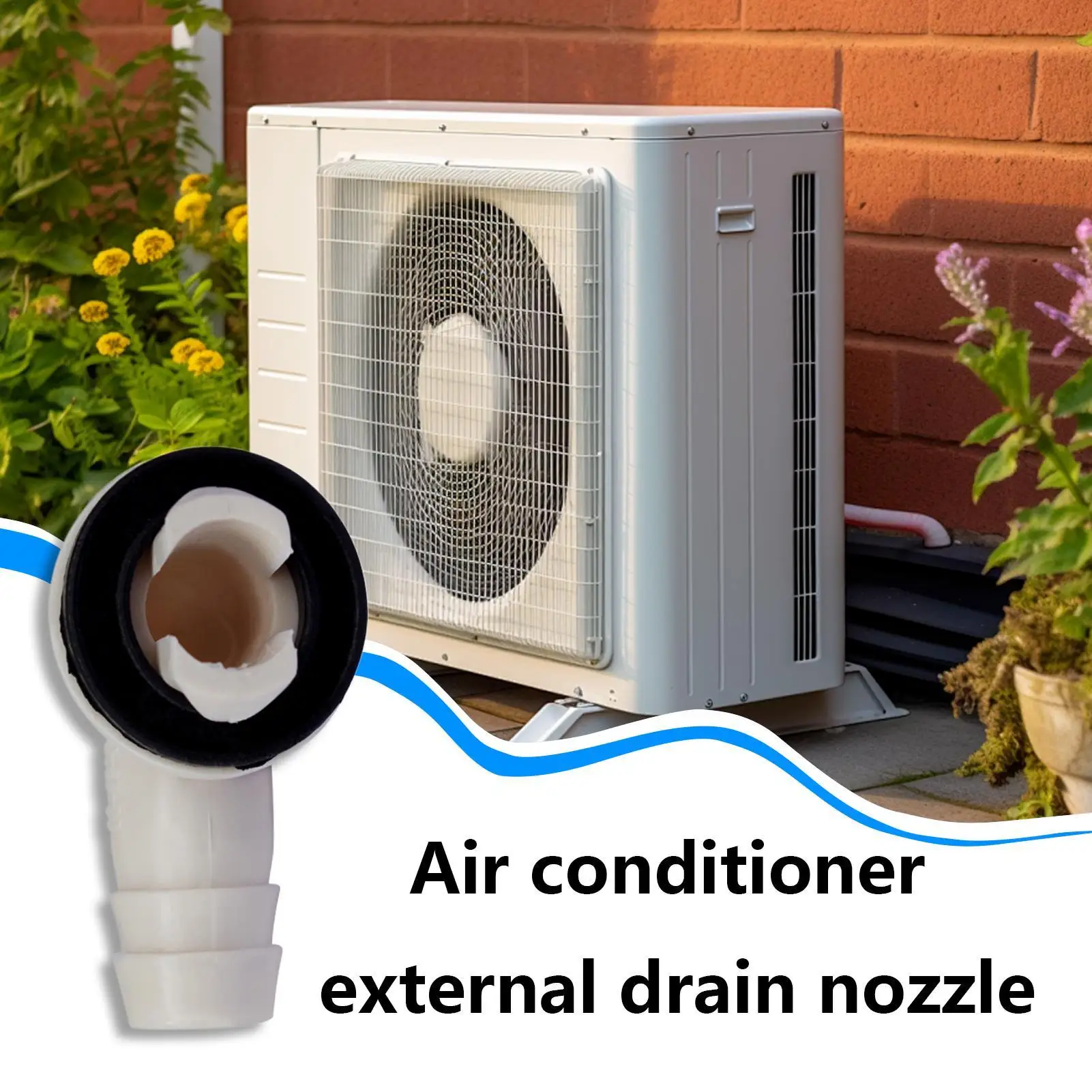 Air Conditioner Drain Connector Air Conditioner Drain Outlet Nozzle AC Drain Hose Elbow Fitting Replacement Accessorie For Home