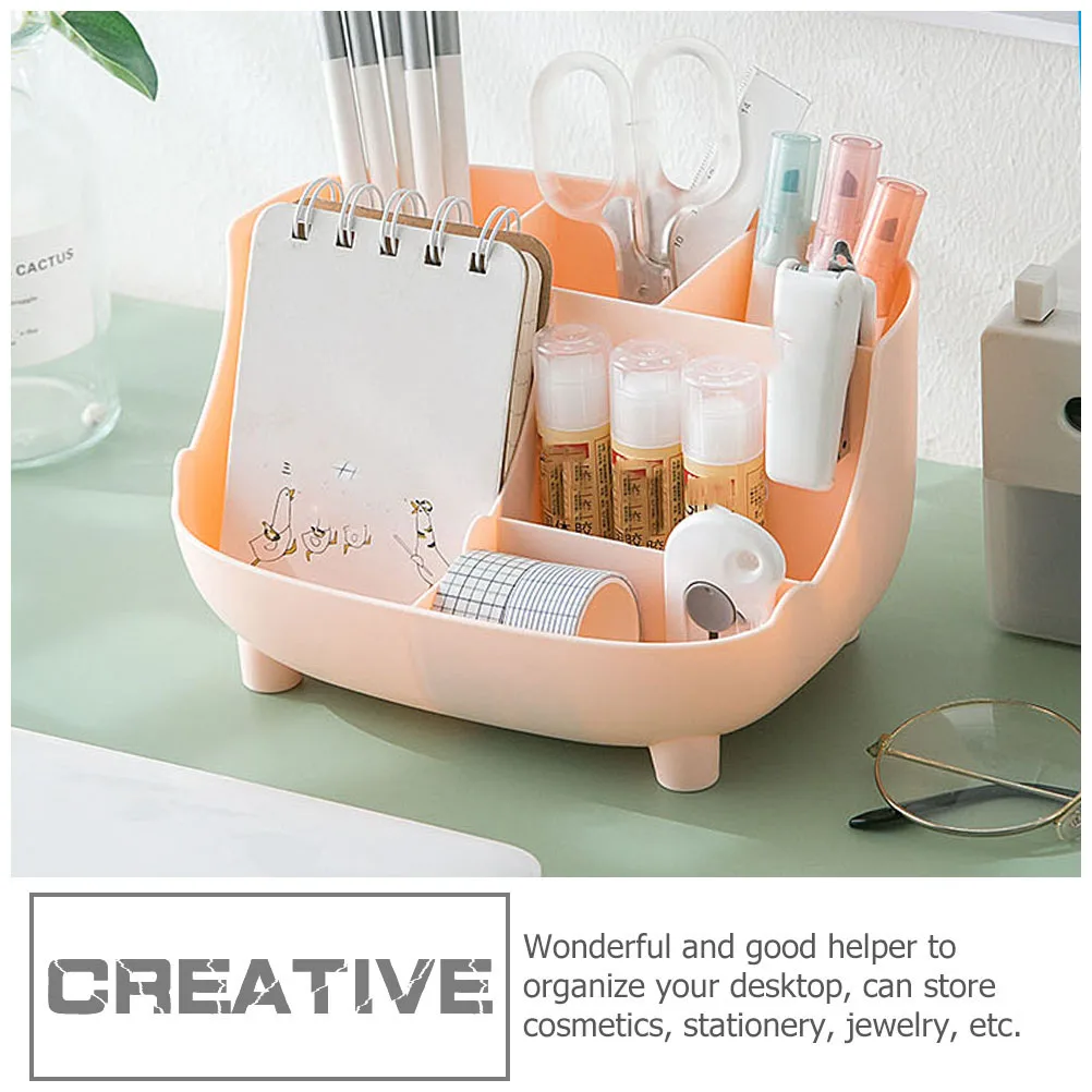 

Pen Storage Box Makeup Organiser Boxes Desktop Holder Plastic Organizer Stationery