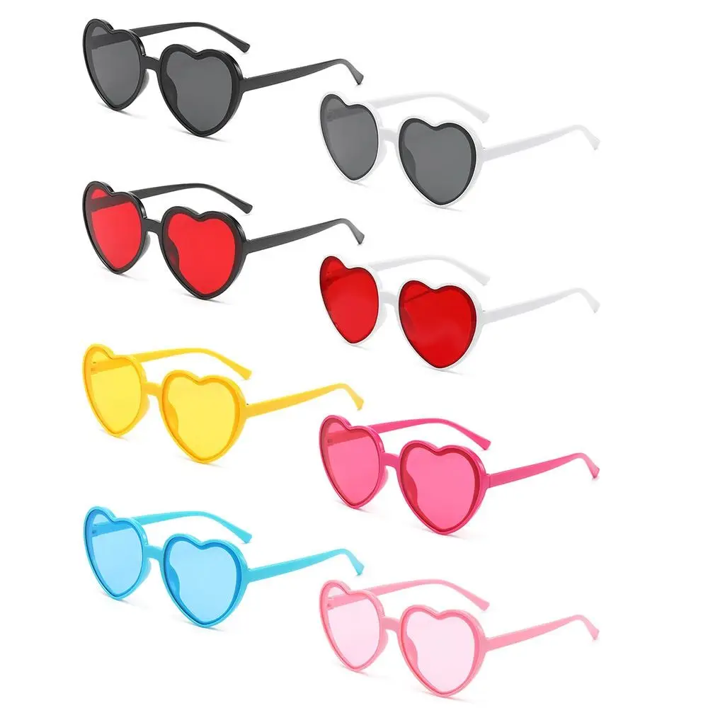 Retro UV400 Protection Heart-Shaped Sunglasses Cosplay Summer Party Glasses Halloween Eyewear for Women