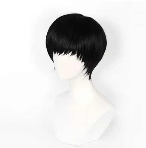 Anime Mashle Cosplay Wig Mashle: Magic and Muscles Magic Robe Halloween Role Play Black wig