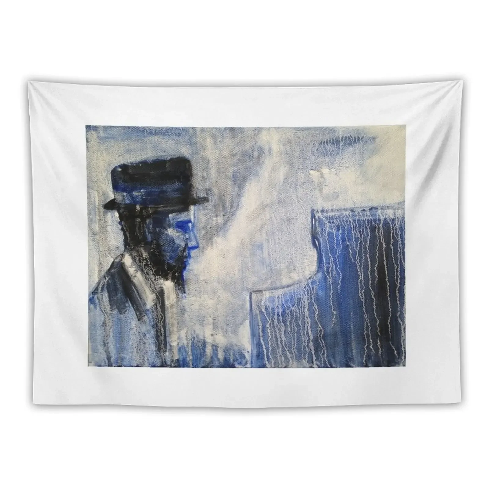 Thelonious Monk - Jazz - Painting. Tapestry Decor For Room Outdoor Decoration Bedroom Decor Wall Decor Tapestry