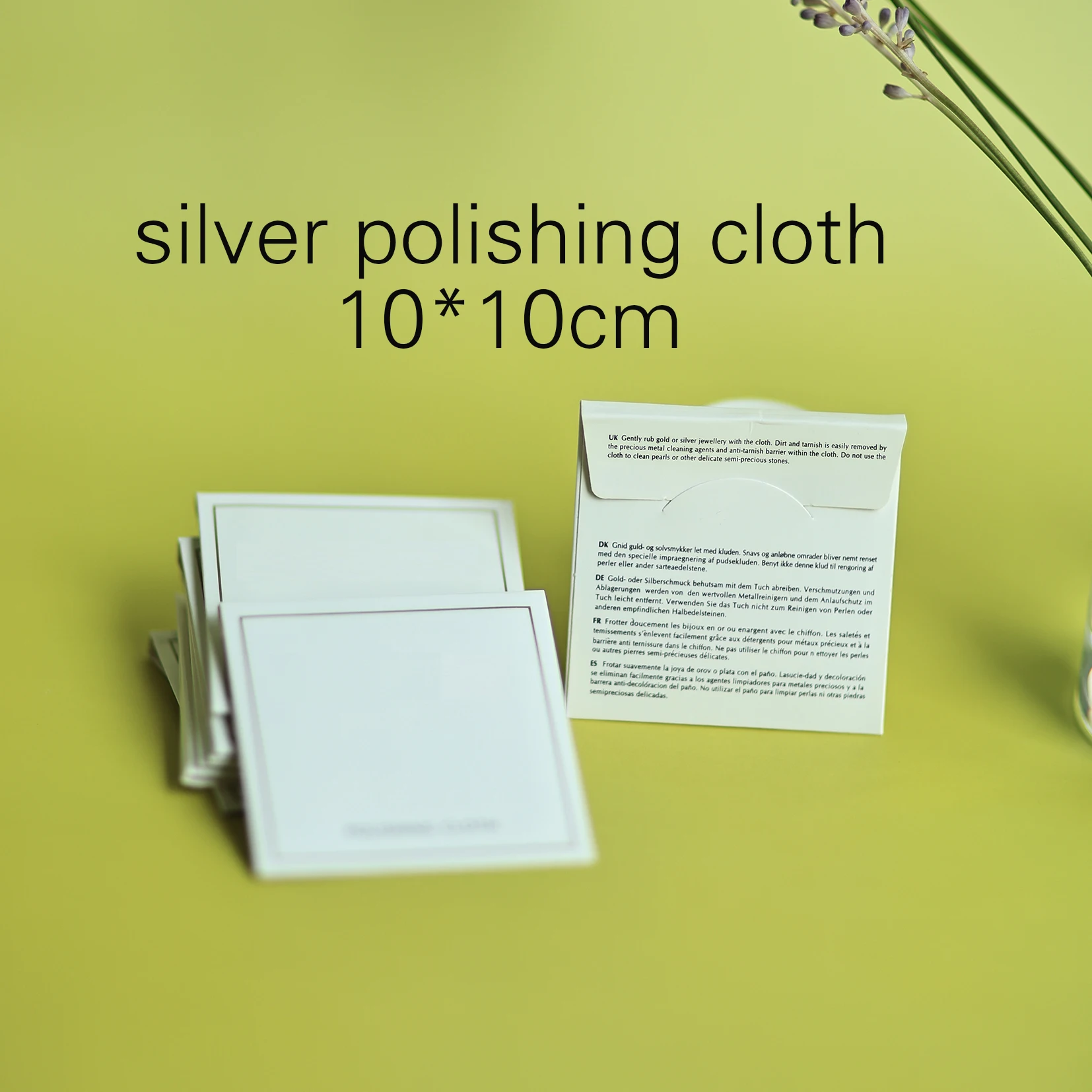 Wholesale 20Pcs Silver Polishing Cloth 10*10CM forCharms Bracelet Bangle Necklace Suitable Silver Jewelry