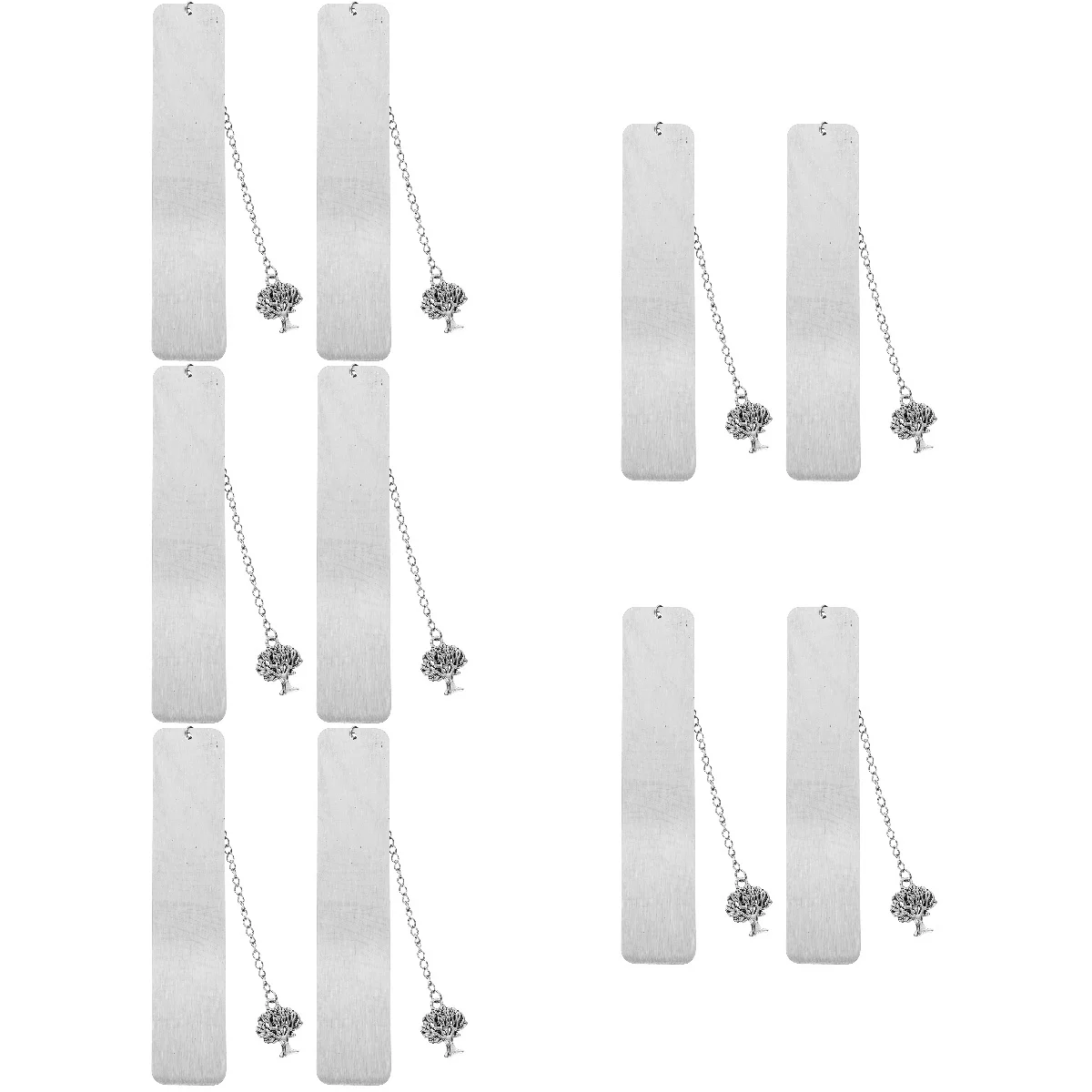 

5pcs 5 Count Metal Bookmark Chain Charm for Students Bookmarks Classroom Reader Fancy Pendant Teacher Reading