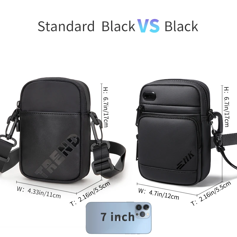 HcanKcan-Bolso de hombro de lujo para hombre, bandolera informal para iPad de 9,7 pulgadas, monedero masculino de alta calidad, paquete de pecho