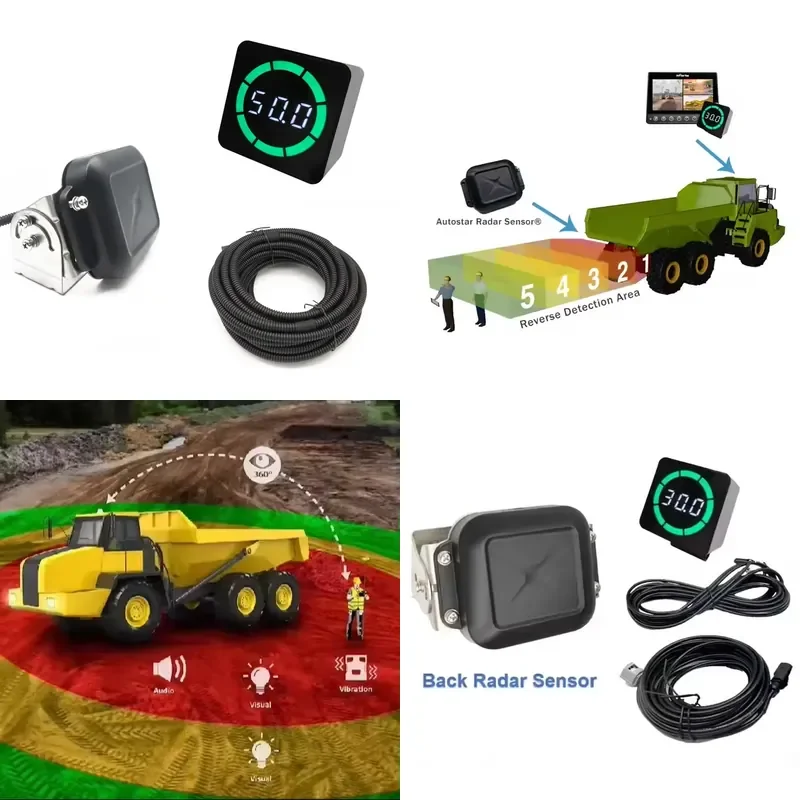 Truck Front Or Rear Parking Sensor Collision Warning System Blind Spot Detection System For Mining Truck Safety