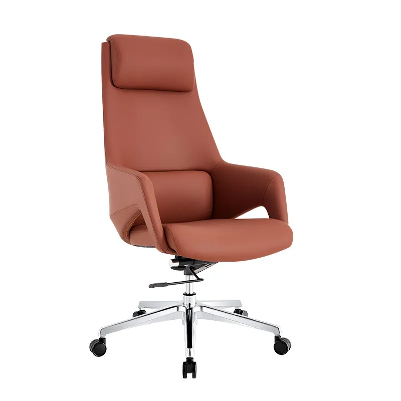 

LMM high-end computer chair home study, happy president chair high back lunch break business office chair