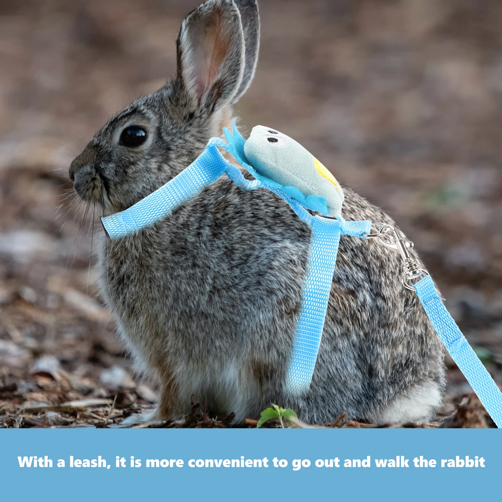 

Pet Leash Bunny Harness and Rabbit Adjustable Summer Small for Rabbits Polyester Travel