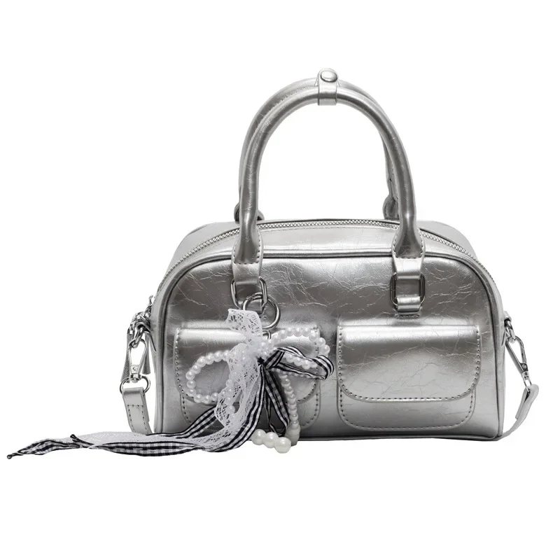 الكورية نمط المتخصصة تصميم سعة كبيرة صيف 2025 بوسطن حقيبة يد نسائية حقيبة البولينج حقيبة كتف محمولة متعددة الاستخدامات بوليست