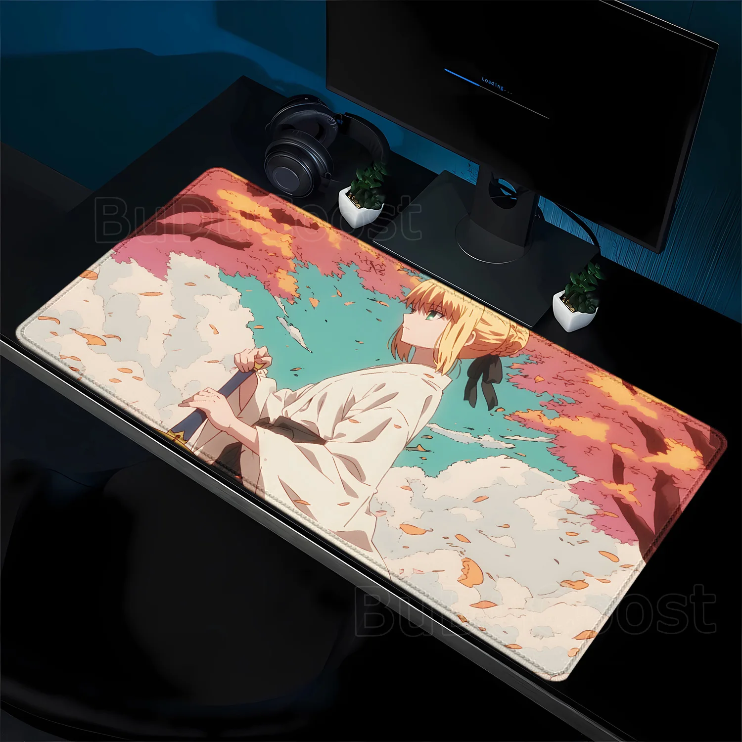 애니메이션 페이트 그랜드 오더 세이버 알터 XXL 마우스패드 키보드 패드 노트북 사무용품 PC 게이밍 마우스패드 대형 게이머 데스크 매트