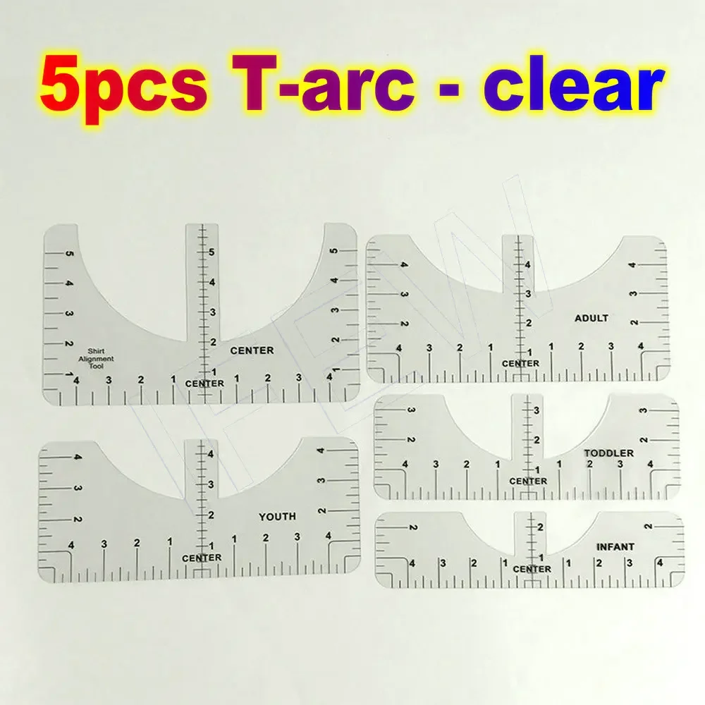 DTF Align Lineal DTG Shirt DTF Alignment Lineal Tool Set Acryl T-Shirt Lineal Guide to Center Designs für Vinyl HTV Alignment Kit