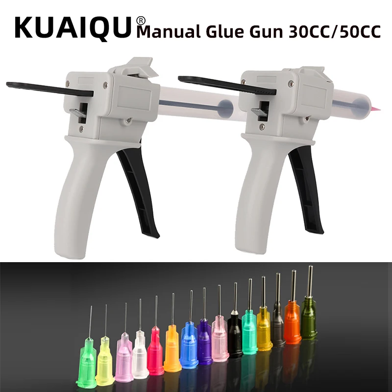 Manual Glue Gun 30CC 50CC Epoxy Sealant Glue Gun Applicator Glue Adhensive Squeeze Manual Caulking Gun Dispenser DIY Repair Tool