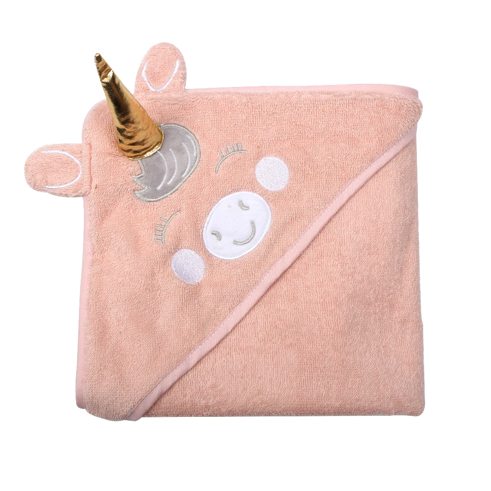 100% Organic Cotton Hooded Baby Towel For Infants Baby Bath Towel For Newborn