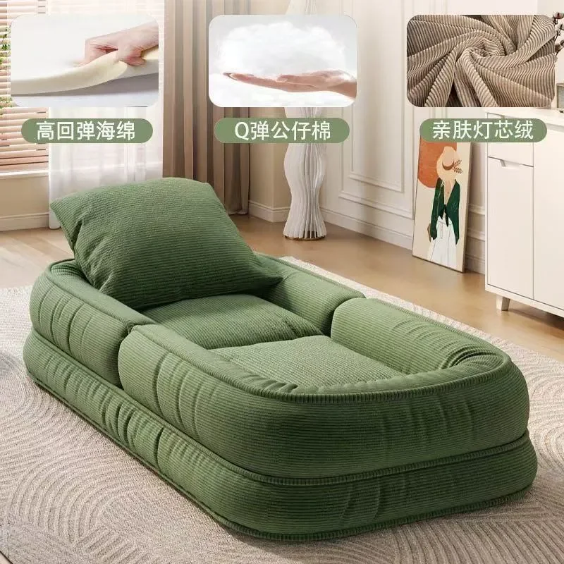 for Huge Lazy Sofa Bed Folding Recliner Single Tatami for Bedroom Balcony Human Kennel Internet Celebrity Room