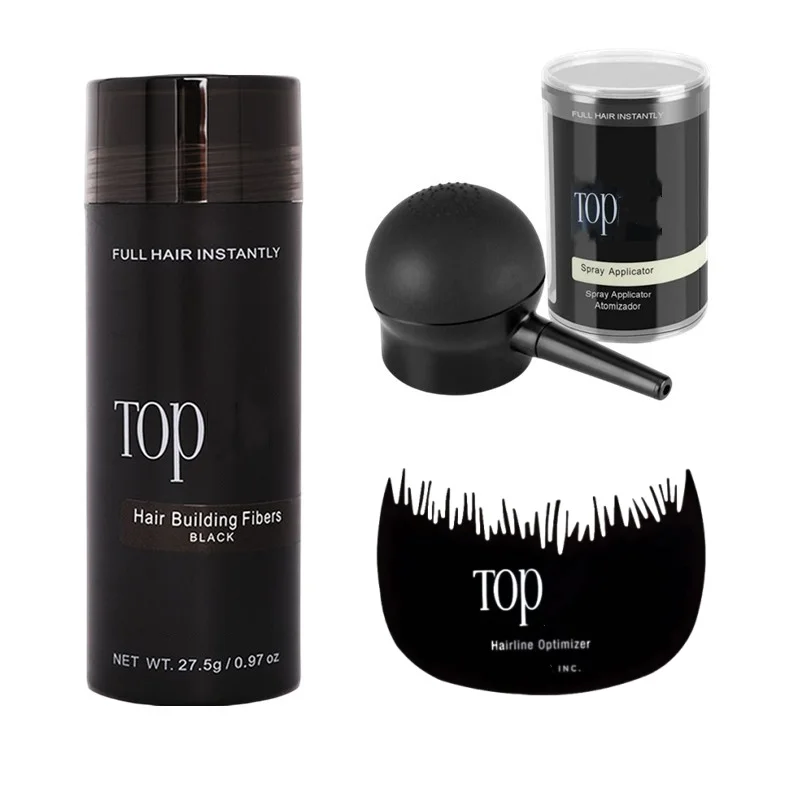 

Hair fiber 3pc kit Hair Building Fiber Keratin Styling Powder Loss Bald Fibre Pack Building Hairline Optimizer Dense Hair Growth