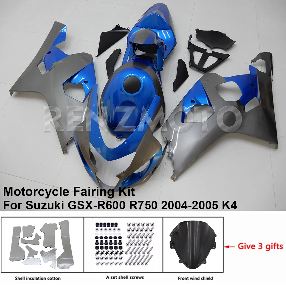 S0604-2006 For Suzuki GSX-R600 R750 04-05 K4 K5 Fairing Motorcycle Set Body Kit Decoration Plastic Guard Plate Accessories Shell