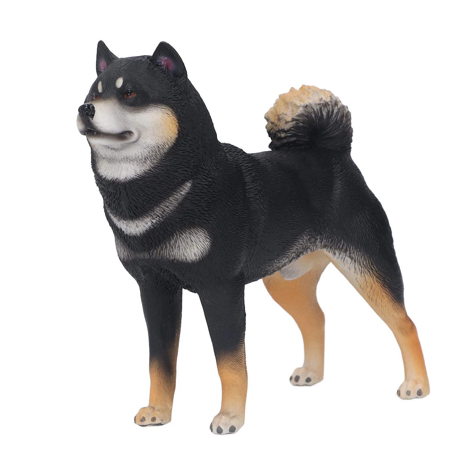 

Dog Figurine Lifelike Toxic-Free Plastic Child Toy Animal Model Ornament For Bedroom Study Decoration