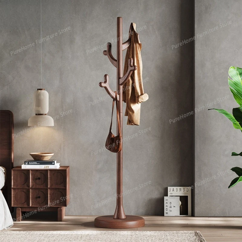 

Wooden Design Bedroom Home Coat Rack Standing Hanging Nordic Style Coat Rack Interior Floor Recibidor Para Entrada Furniture