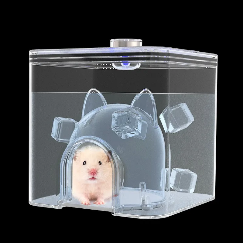 

Hamster igloo ceramic shelter summer cooling supplies cooling ice pad cooling nest cooling board sleeping nest gold wire