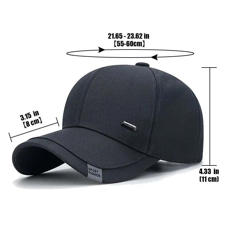 New Fashion Men\'s Cotton Clothing Cloth Middle-Aged Baseball Cap Trucker Caps Classic Outdoor Casual Sports Dad Cap Hats