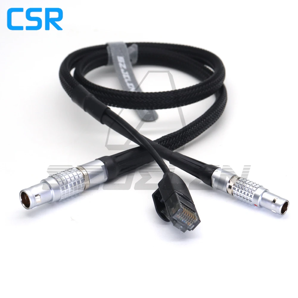 1B 10-Pin ARRI ALEXA(Male) to RJ45 Ethernet(Male) Camera Control+0B 2Pin (24V) Cable ﻿ ﻿