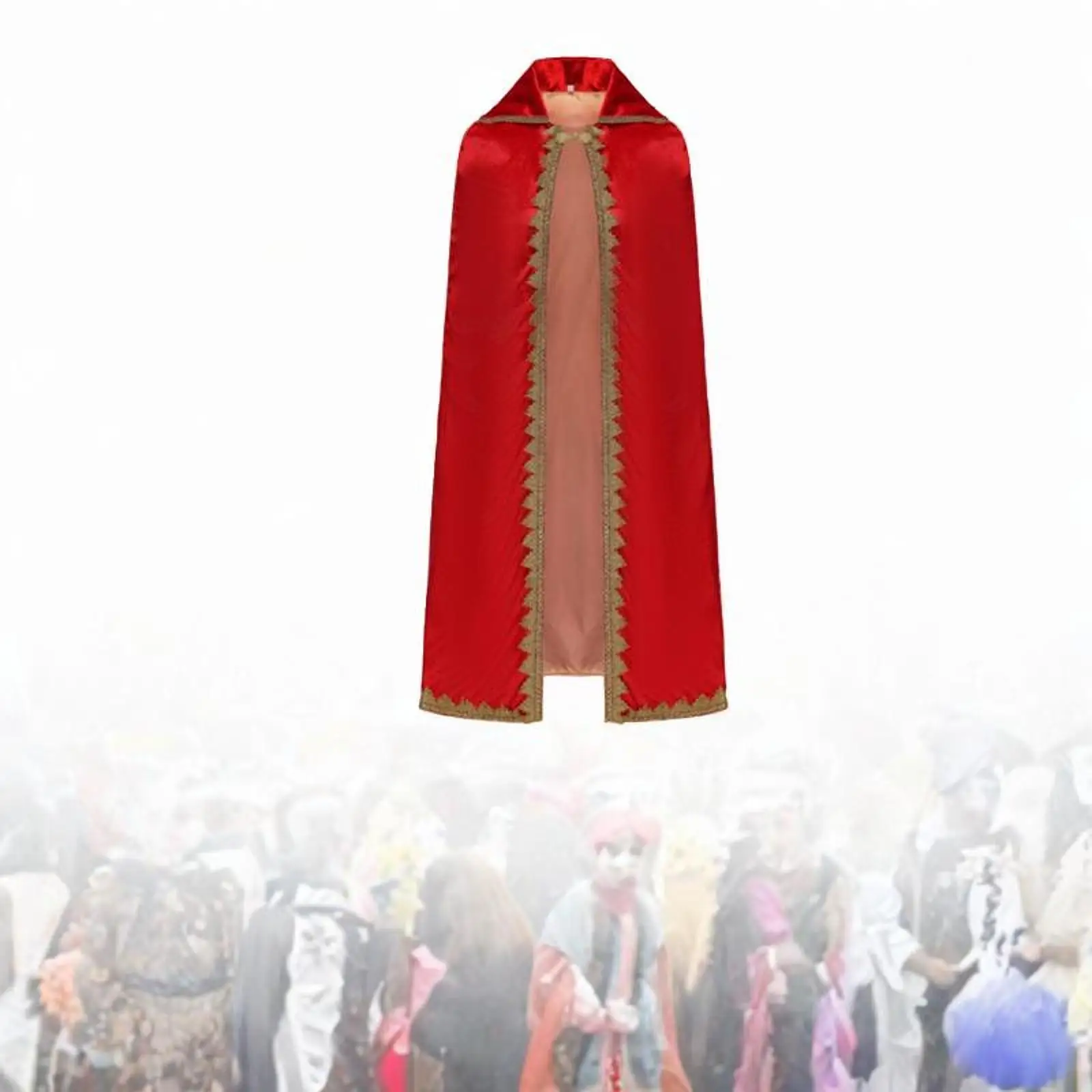 

King Robe Cosplay Queen Cape Halloween Costume Accessory for Stage Performances Prom Party Halloween Photo Props