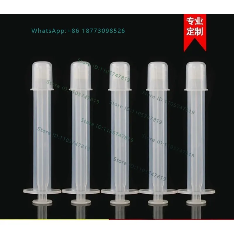 (20PCS) Customized plastic tube with covered round head for multi-purpose drug delivery