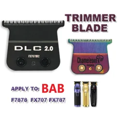 Lame DLC de Remplacement Originale pour Tondeuse à Cheveux de Barbier Professionnel, Accessoires de Tête en Acier au Carbone pour BAB FX707, Nouvelle Collection