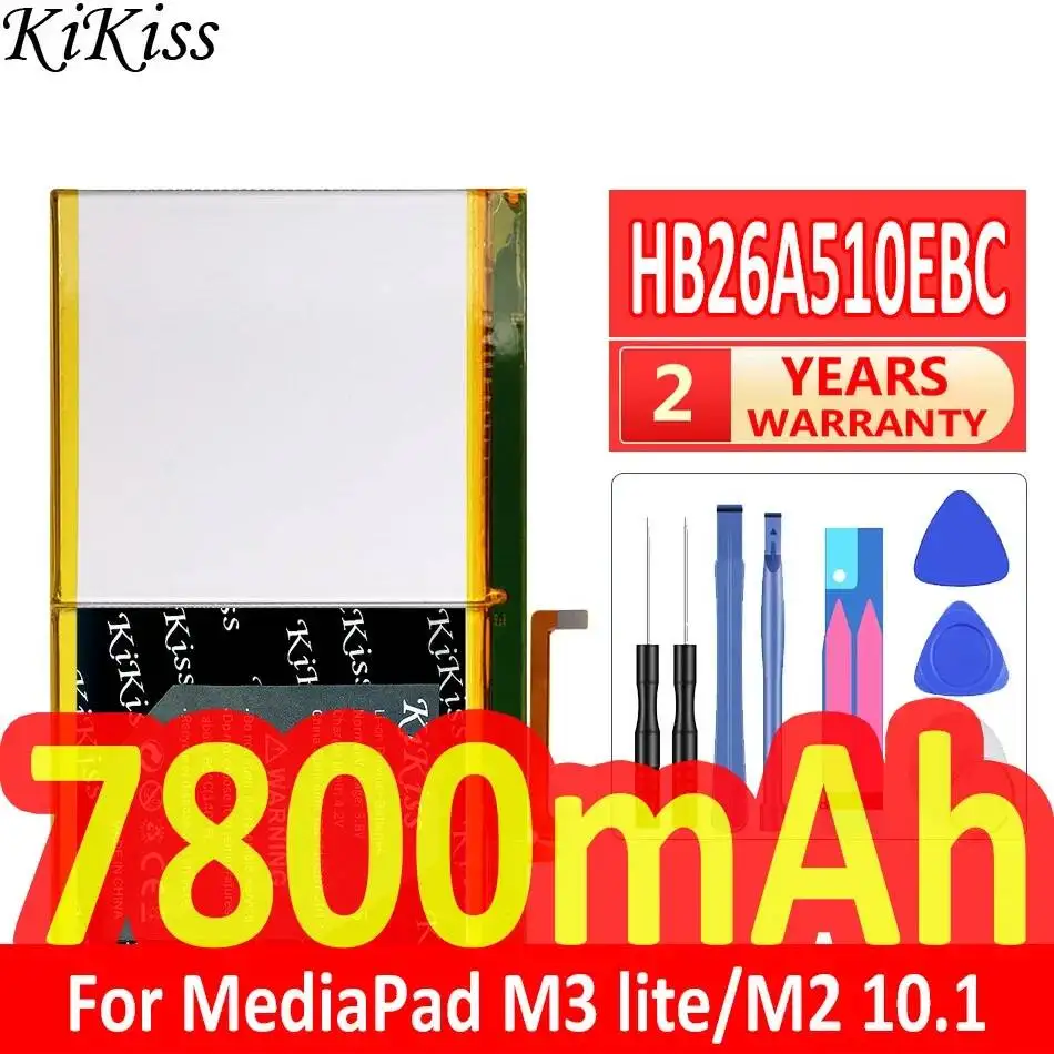 Tablet Battery HB26A510EBC 7800mAh For Huawei Mediapad M3 Lite 10 M3lite M2 10.1 Flat Cell M2-A01W M2-A01L