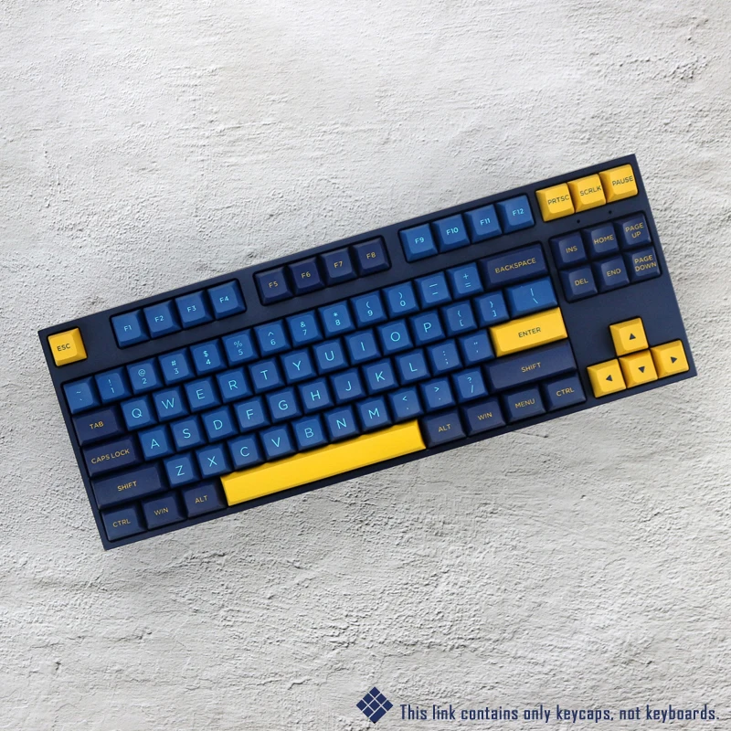 Imagem -05 - Material do Doubleshot Pbt dos Keycaps do Perfil do Osa Azul da Meia-noite de Winmix para o Jogo Mecânico do Teclado