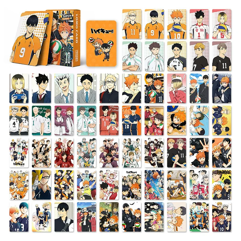 92Pcs Haikyuu!! Anime Double Sided Lomo Cards with Stickers Set - HD Character Printing Photo Cards Fans Collection Gift image 6