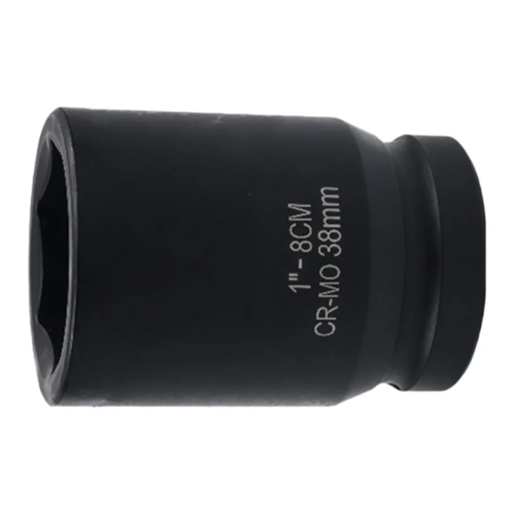 38 mm Hex Socket for 1-Inch Pneumatic For Impact Wrenches Used in Garage-Based For Tire Repair and Wheel Replacement Operations
