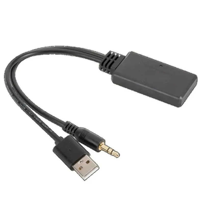 بلوتوث 5.0 محول سيارة استقبال الصوت اللاسلكي USB AUX 3.5 مللي متر العالمي في السيارة مشغل موسيقى نظام صوت ستيريو للمركبات