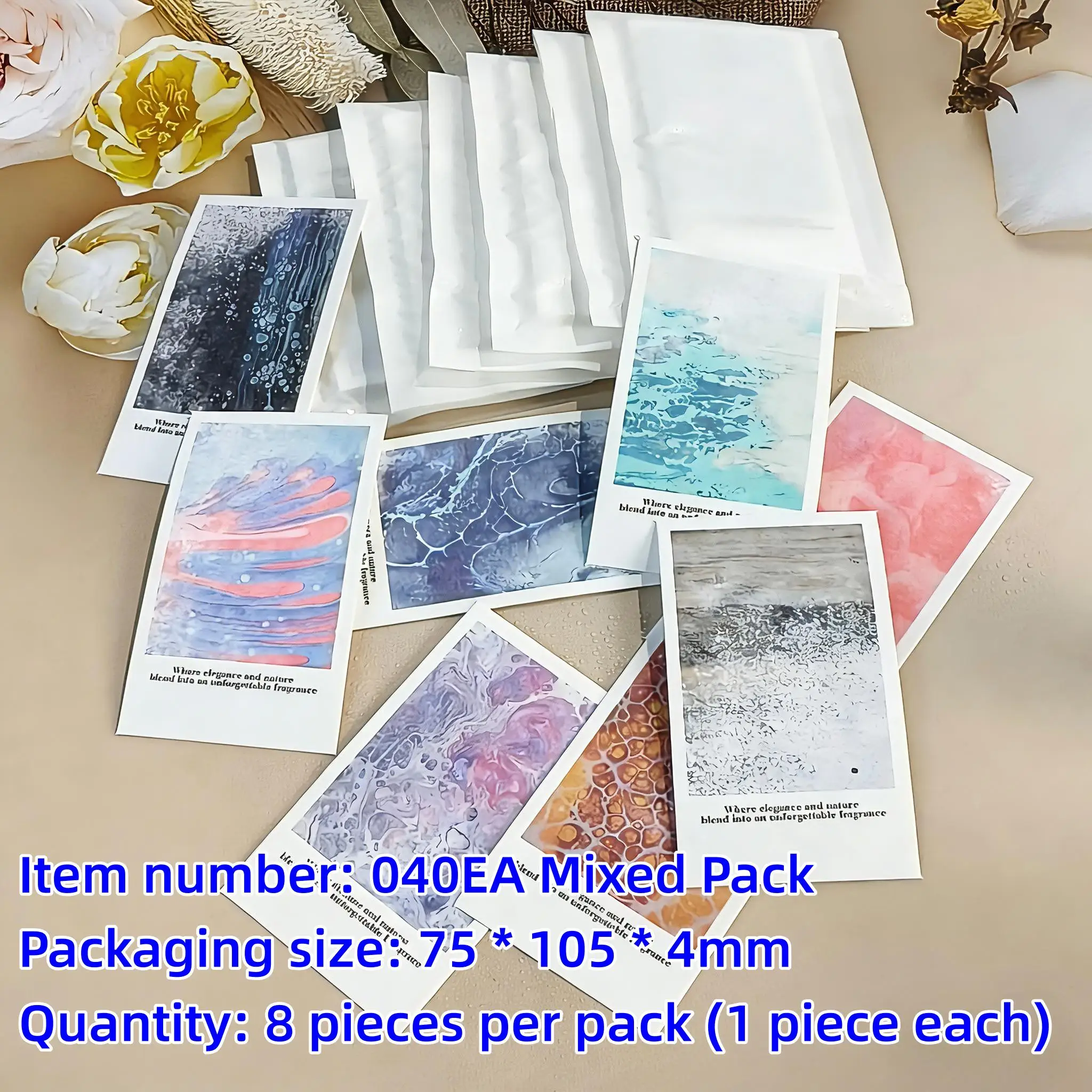 120Pcs Aromatherapy Cotton Test Paper Water Sensitive Test Paper Invisible Magic Test Card Spray To Make Test Pattern Visible