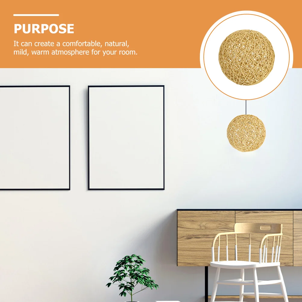 Abajur decorativo para restaurante, capa tecida, substituição de teto, luz pendente