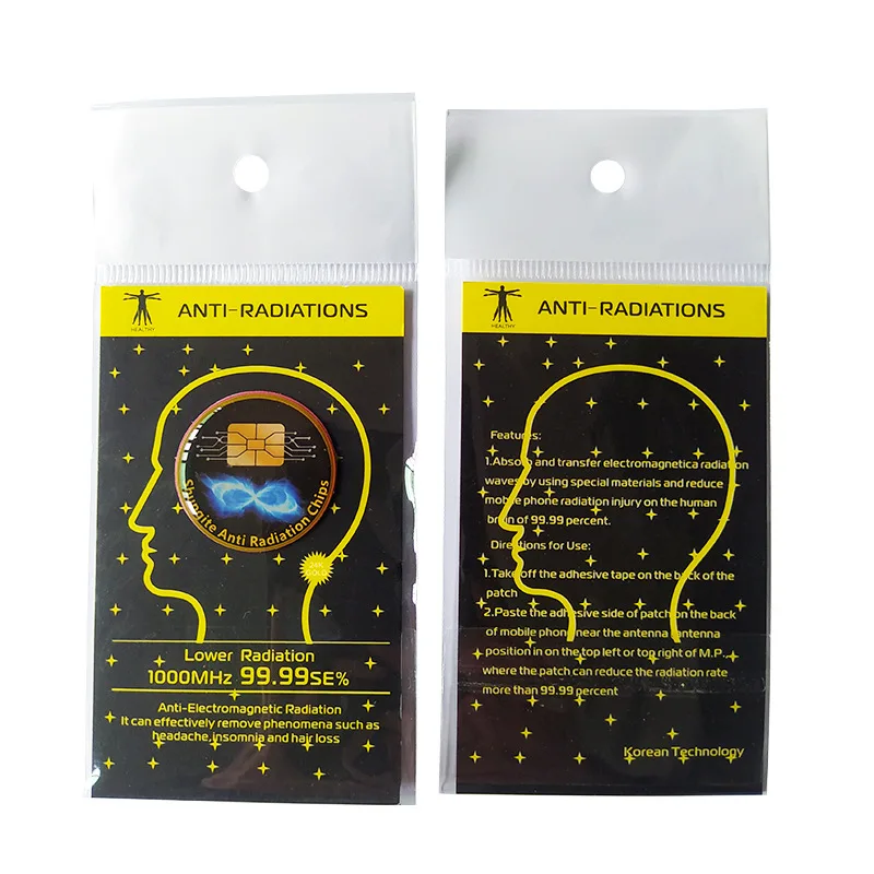 

Customized-Border E-commerce Shungite Anti-Radiation Energy Phone Sticker Chip Silicone Terahertz Negative Ion Patch