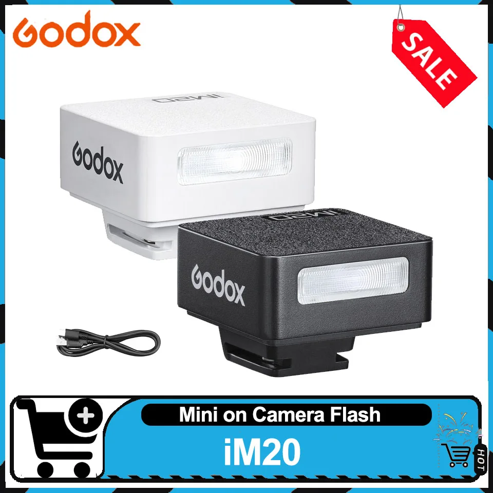 godox-im20-iflash-カメラフラッシュ-軽量ホットシュー-440-フルパワーフラッシュ-旅行用-ミラーレスカメラ対応