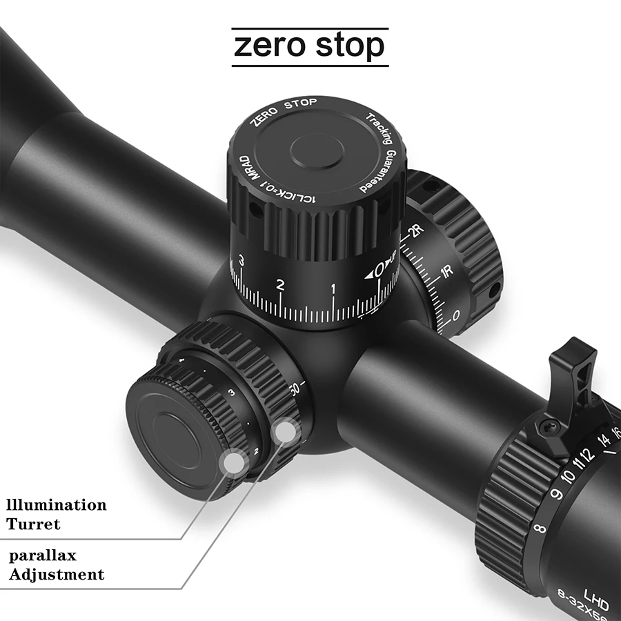 ديسكفري LHD 8-32X56SFIR FFP-Z Riflescope نطاقات تكتيكية مدمجة في الهواء الطلق بصريات الصيد بندقية قناص البصر