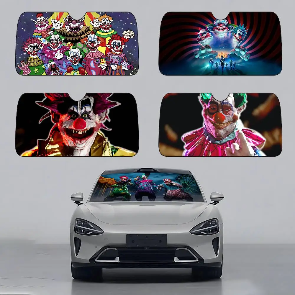 

Killer Klowns From Outer Space Car SunShade Car Windshield Universal Sun Shield Folding Visor Covers