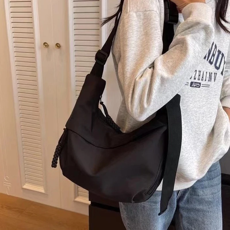 Bolsa tiracolo de ombro único, grande capacidade, casual e elegante, nova