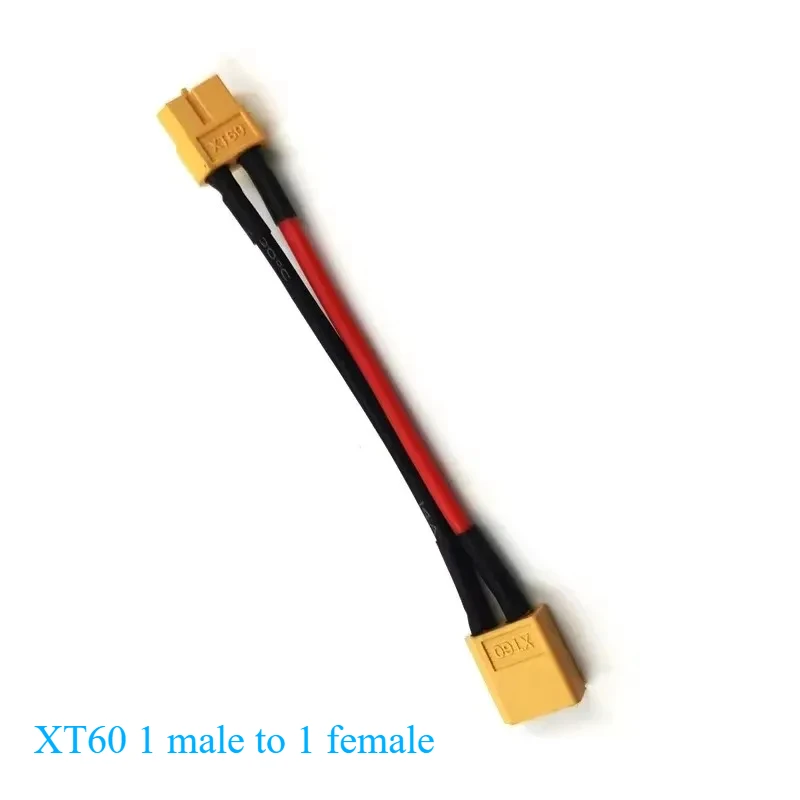 XT60 Paralleler Batterieanschluss Stecker/Buchse Kabel Dual Extension Y Splitter 3-Wege 14AWG Silikondraht für RC Drone Batteriemotor