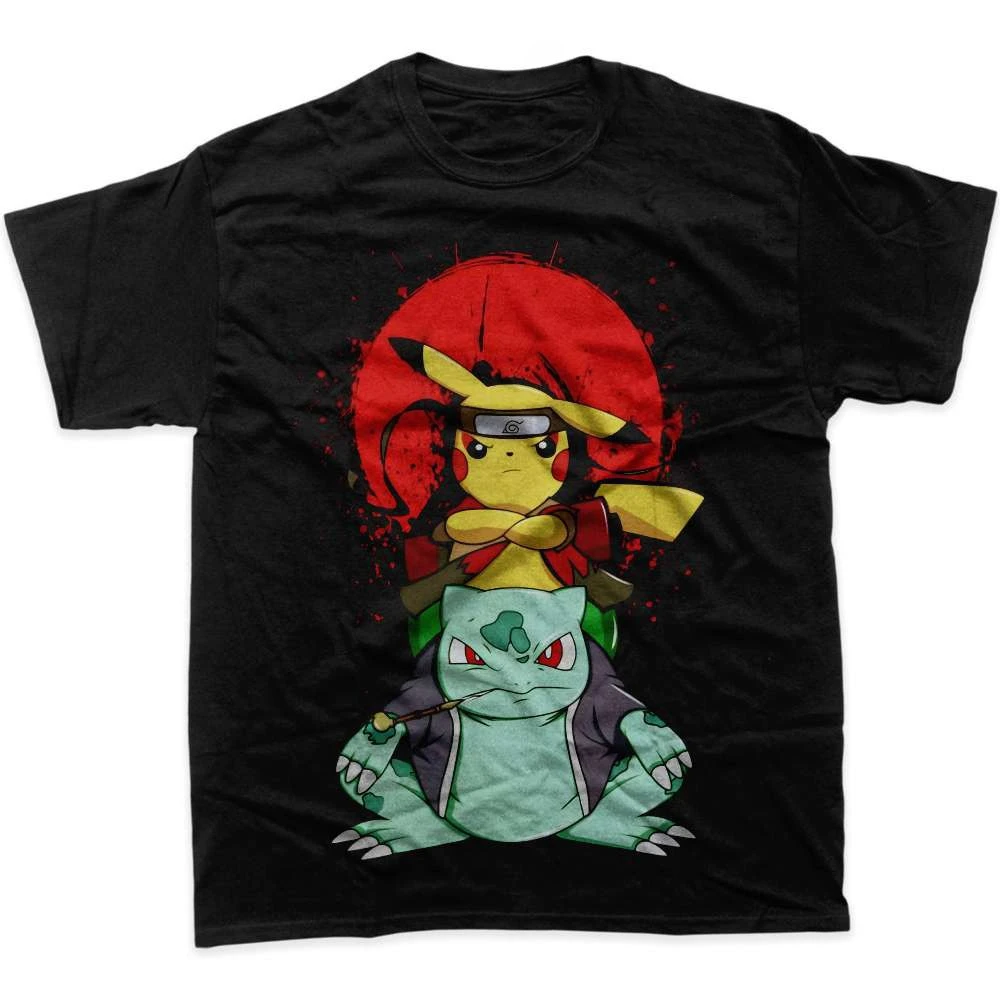 

Pikachu Bulbasaur Pokemon Graphic Anime T-Shirt Men's 2026 Summer Fashion Oversize Street Casual Y2K Top Streetwear Clothing