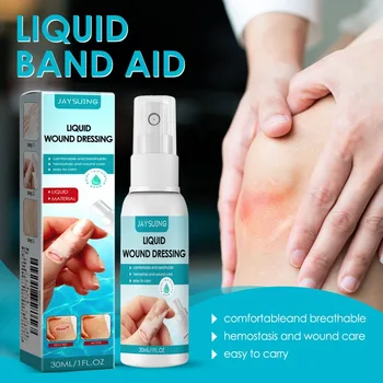 Płynny opatrunek na rany Bandaż w sprayu Wodoodporny rozpylacz w płynie Żel gojący na rany Płynny klej hemostatyczny do wszystkich obszarów skóry