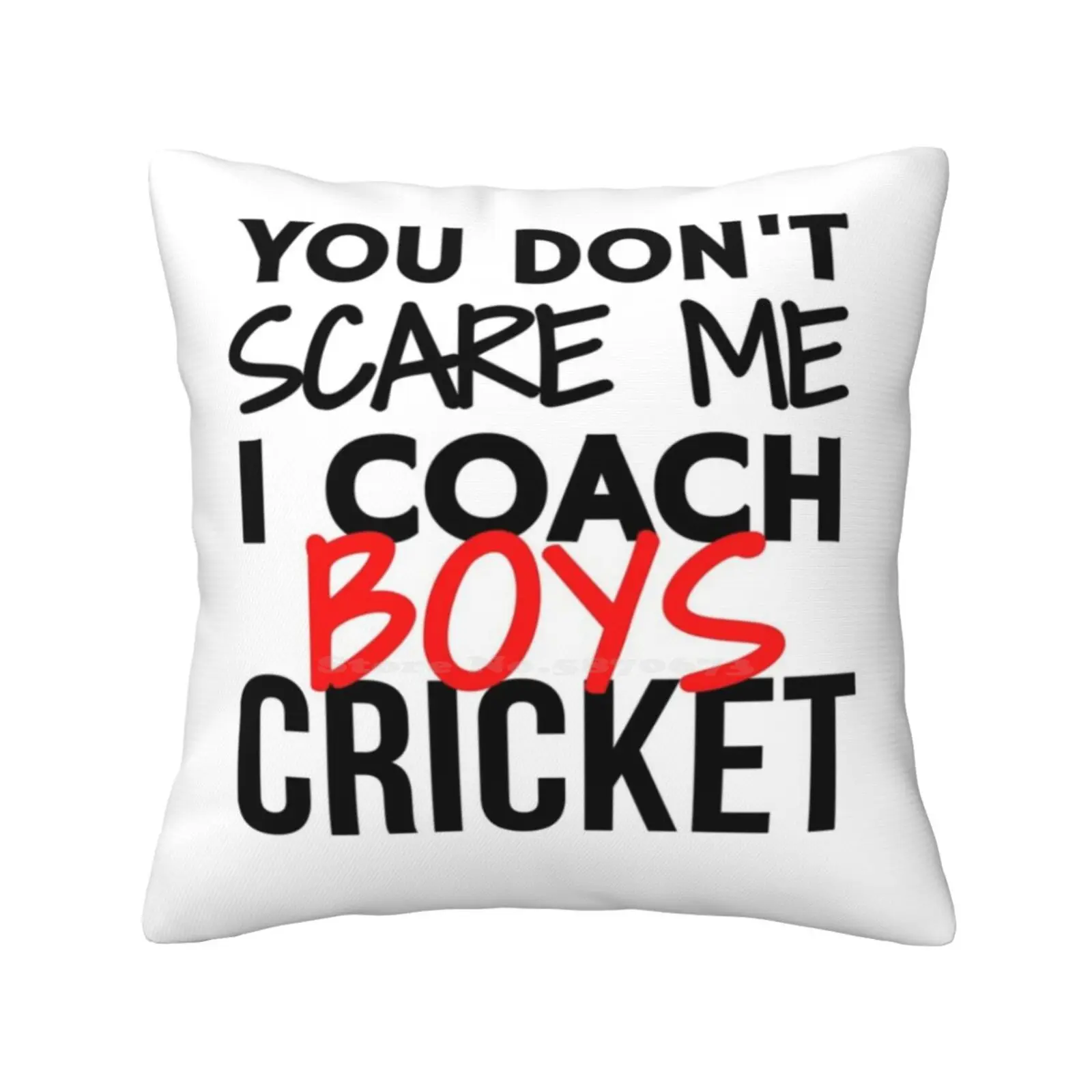 You Don'T Scare Me I Coach Boys Cricket Pillowslip Pillowcase Cricket Player Cricket Team Cricket Gear Cricket Boots Love