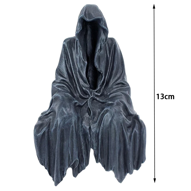 2024 New Reaping Solace The Reaper Sitting Statue Gothic Desktop Resin sculture nere per l\'ornamento della decorazione domestica