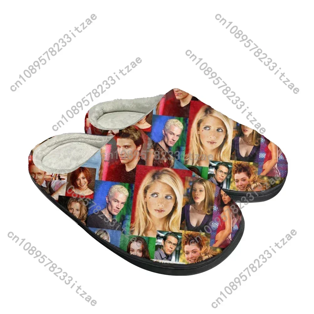 Buffy The Vampire Fashion Cotton Custom Slippers Mens Womens Teenager Plush Casual Keep Warm Shoes Thermal Comfortable Slipper