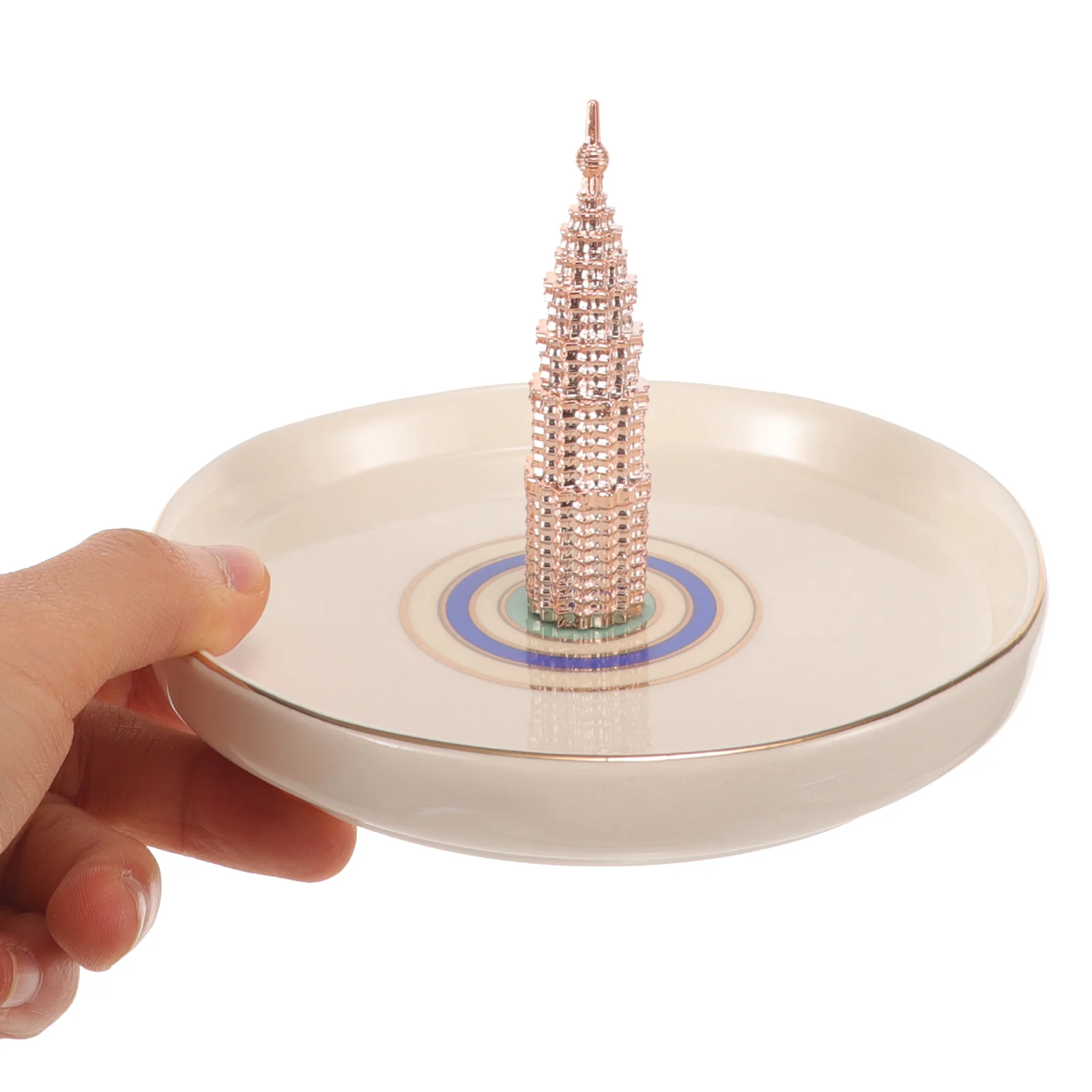 Ceramic Jewelry Dish Trays for Display Trinket Holder Organizer Necklace Jewellery Plate