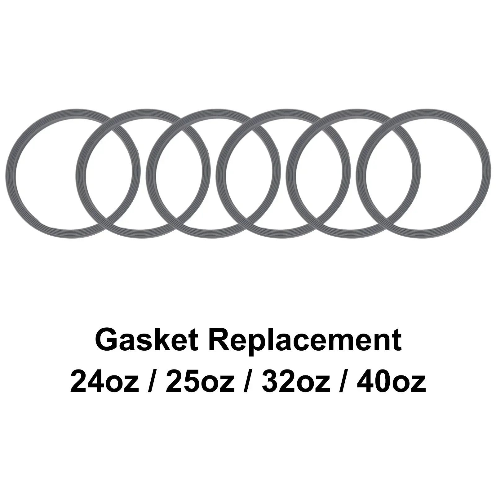 6 Pack Water Bottle Seal Replacement for Owala FreeSip, Silicone Lid Seal O-Ring Replacement Sealing Rings Kitchen Accessories