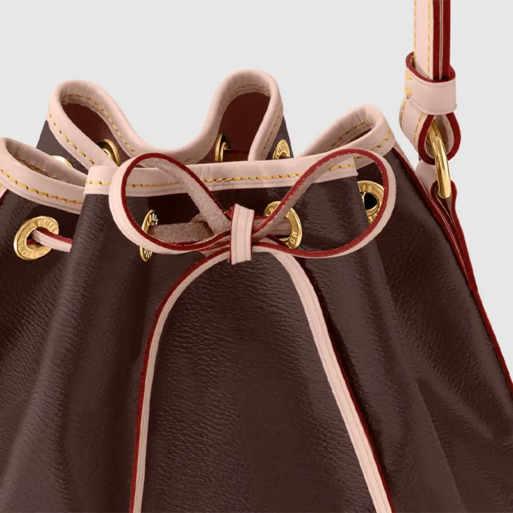 CRAZYSMITH Bag Straps Drawstring for LV Noe BB nano Petit Bucket Bags Shoulder Genuine Bag Accessories Replacement Tension Cords