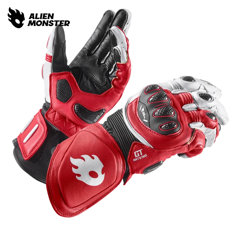 

Super Fabric Leather Gloves Guantes GT Off Road Gloves Touchscreen Fireproof Motorbike Gloves for GT