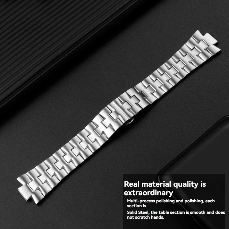 Convex Metal Strap for Tissot PRX Super Player T137.407/T137.410/T137.210 - 11mm 12mm Stainless Steel Watch Band Men Women